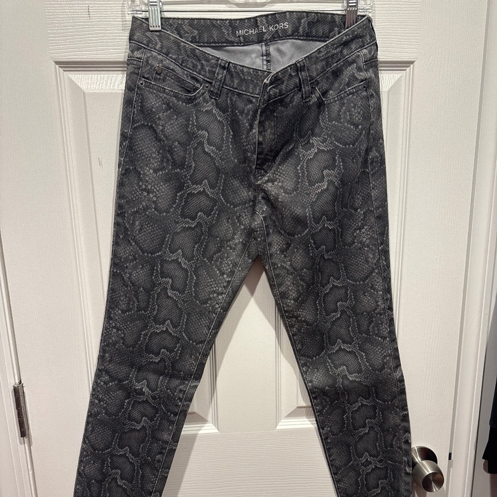 Michael Kors Faux Snake Skin Pants